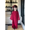 Áo Dài Tết Cách Tân Gấm Hoa Đỏ cho Bé Gái 10-30kg - Giảm còn 225k 4