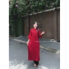 Áo dài Tết Cát Tường lụa gấm cho mẹ & bé, kèm quần đen Đậu Kids&Mom - 290k 7