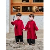 Áo dài Tết Cát Tường lụa gấm cho mẹ & bé, kèm quần đen Đậu Kids&Mom - 290k 8