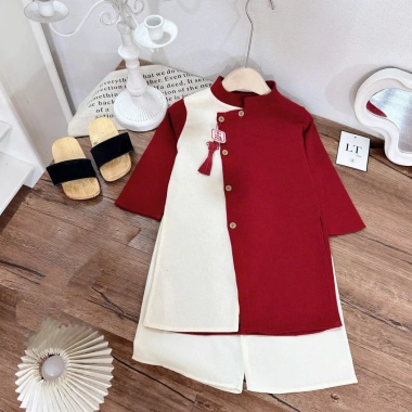 Áo dài tết đỏ cho bé trai 10-30kg - Rực rỡ ngày xuân, giảm giá 125.000 dong 4