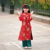 Áo Dài Tết Gia Đình Cao Cấp Màu Đỏ Truyền Thống và Hiện Đại Chụp Hình Yuripromax Giá 355.000₫ 9