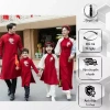 Áo dài tết gia đình đỏ tay trắng may mắn Nguyệt Hạ - AD002 160k