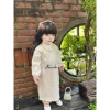 Áo Dài Tết Kem Kim Sa Sang Chảnh cho Mẹ và Bé 9-35kg - HANNAHBABY giá 440k 7