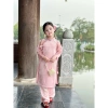 Áo dài tết Kids IU chất vải gấm tơ phố ánh sáng sang trọng, nhẹ nhàng size 16‑50kg 3