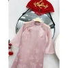 Áo dài tết Kids IU chất vải gấm tơ phố ánh sáng sang trọng, nhẹ nhàng size 16‑50kg 5