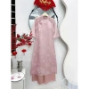 Áo dài tết Kids IU chất vải gấm tơ phố ánh sáng sang trọng, nhẹ nhàng size 16‑50kg 6