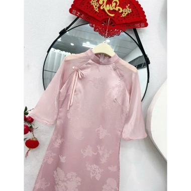 Áo dài tết Kids IU chất vải gấm tơ phố ánh sáng sang trọng, nhẹ nhàng size 16‑50kg 8 Áo dài tết Kids IU chất vải gấm tơ phố ánh sáng sang trọng, nhẹ nhàng size 16‑50kg 8