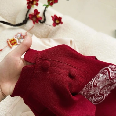 Áo Dài Tết Nhung 2.025 cho Bé Trai 10-27kg - Chất cao cấp, giá chỉ 159.000đ