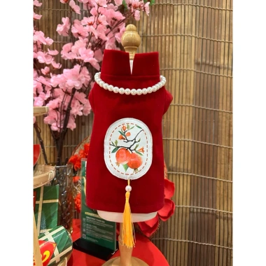 Áo dài Tết nhung siêu xinh cho thú cưng: Thiết kế sang trọng, giá ưu đãi 27.367₫ 4