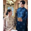 Áo dài Tết PT22 vàng tafta họa tiết lân, tay phối màu may mắn cho gia đình - 140.000 VND 7