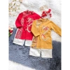 Áo dài Tết thêu rồng bay cho bé trai, chất nhung chéo dày dặn, size 8-28kg - Giá ưu đãi 149k 5