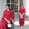 Áo Dài Thanh Mai Đính Charm Gấm Tết Dáng Suông Áo Quần ANN 279k 4