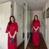 Áo Dài Thanh Mai Đính Charm Gấm Tết Dáng Suông Áo Quần ANN 279k 6