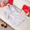 Áo Dài Tiệc Tết TIHON cho Bé Trai Gấm cao cấp 2 màu Họa tiết Tranh Thủy Mặc giảm còn 420.000đ 3