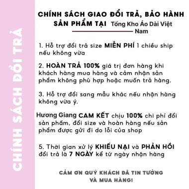Áo dài tơ thêu 4 tà xẻ trước, cổ viền nhiều màu - Siêu xinh Tết, giá 365k giảm từ 449k 8