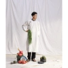 Áo dài trắng nam cổ gấm hoạ tiết - Thanh lịch, may mắn cho Tết 2.024 2