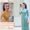 Áo Dài Trơn Cổ Ngọc Chaang May Sẵn Lụa Tây Thi Điểm Hạt Giáo Viên Dự Tiệc Lễ Tết CAD081 Giá Ưu Đãi 280k