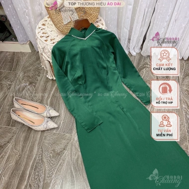 Áo Dài Trơn Cổ Ngọc Chaang May Sẵn Lụa Tây Thi Điểm Hạt Giáo Viên Dự Tiệc Lễ Tết CAD081 Giá Ưu Đãi 280k 7 Áo Dài Trơn Cổ Ngọc Chaang May Sẵn Lụa Tây Thi Điểm Hạt Giáo Viên Dự Tiệc Lễ Tết CAD081 Giá Ưu Đãi 280k 7