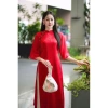 Áo Dài Truyền Thống Đỏ Hồng Thanh Lịch Giá 550k, Giảm Đặc Biệt, Phong Cách Lễ Hội