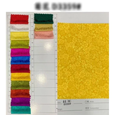 Áo dài truyền thống hoa trà gấm co dãn, tay bồng, tay lỡ, cổ tròn sát – 95.000₫
