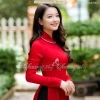 Áo dài truyền thống màu đỏ Chaang ADC591 - May sẵn vải lụa Mỹ tươi đẹp, 261.124 VND 10