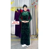 Áo Dài Truyền Thống Mẹ Trung Niên Set 2 Tà Nhung Hoa Co Giãn, Cổ Cao 2cm Vitaly - 88.000 4