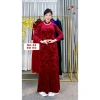Áo Dài Truyền Thống Mẹ Trung Niên Set 2 Tà Nhung Hoa Co Giãn, Cổ Cao 2cm Vitaly - 88.000 5