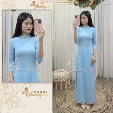 Áo Dài Xanh Biển Chaang ADC594 May Sẵn Đính Ngọc Cổ Tay Vải Lụa Cao Cấp - 261.124₫ 5 Áo Dài Xanh Biển Chaang ADC594 May Sẵn Đính Ngọc Cổ Tay Vải Lụa Cao Cấp - 261.124₫ 5