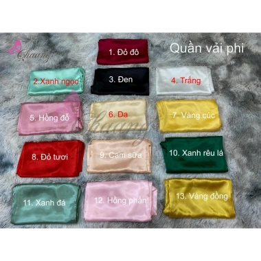 Áo Dài Xanh Biển Chaang ADC594 May Sẵn Đính Ngọc Cổ Tay Vải Lụa Cao Cấp - 261.124₫