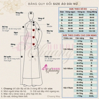 Áo dài xanh coban Chaang ADC591 – May sẵn lụa Mỹ, cô ban cao, dự tiệc lễ tết