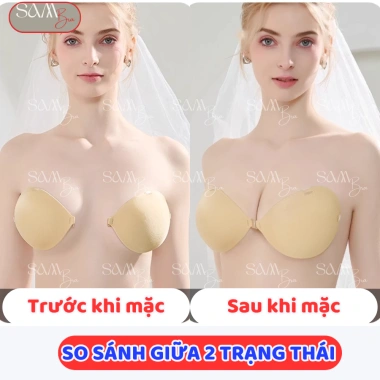 Áo Dán SamBra Nâng Ngực Tạo Khe Móc Cài Trước, Mút Dày 3‑6cm, Tặng Dây Trong Chống Tụt – Giá 75.000 3 Áo Dán SamBra Nâng Ngực Tạo Khe Móc Cài Trước, Mút Dày 3‑6cm, Tặng Dây Trong Chống Tụt – Giá 75.000 3