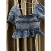 Áo denim eo bao chun size S, giá chỉ 250.000đ, khuyến mãi giảm 50k