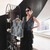Áo denim thêu sequin style Trung Quốc – Vest nữ không tay đa năng, thời trang 6