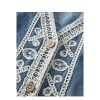 Áo denim thêu sequin style Trung Quốc – Vest nữ không tay đa năng, thời trang 8