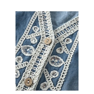 Áo denim thêu sequin style Trung Quốc – Vest nữ không tay đa năng, thời trang 8 Áo denim thêu sequin style Trung Quốc – Vest nữ không tay đa năng, thời trang 8