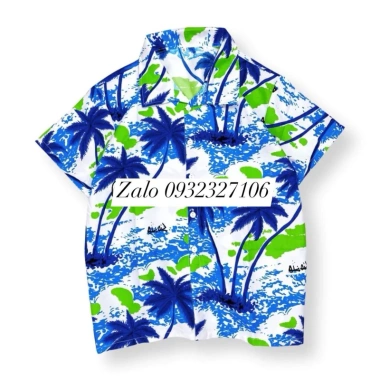Áo đi biển cây dừa cho gia đình – Áo sơ mi nam nữ, vải nhẹ thoáng mát, giảm giá 58.500₫ | Trang Tươi Shop 8