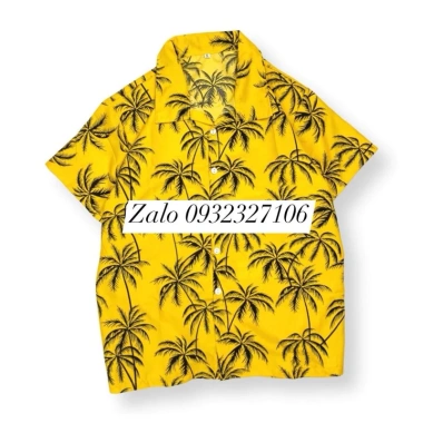 Áo đi biển cây dừa cho gia đình – Áo sơ mi nam nữ, vải nhẹ thoáng mát, giảm giá 58.500₫ | Trang Tươi Shop 9