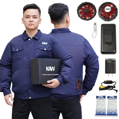 Áo Điều Hòa SWI Công Nghệ Cao Pin 50.000mAh, Quạt 9 Cánh, Chạy 10‑15h, Chống Nắng Nóng UV – 342.000₫ 2