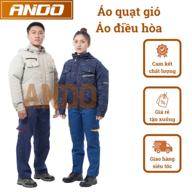 Áo điều hòa vải kaki không pin không quạt, có mũ trùm - Giá chỉ 182.000 VND 3