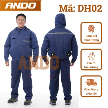 Áo điều hòa vải kaki không pin không quạt, có mũ trùm - Giá chỉ 182.000 VND 4
