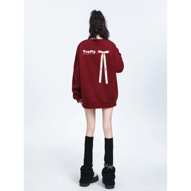 Áo Đỏ mận form rộng sweater mùa thu bigsize 100% cotton - fashion 2.026 giá chỉ 119.999đ RTOML