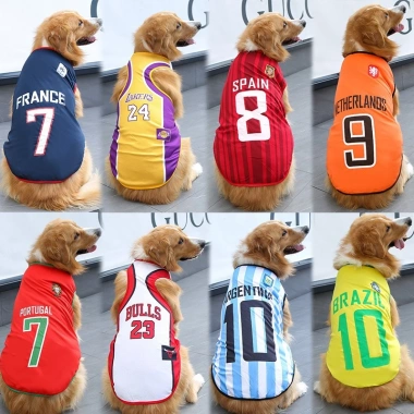 Áo đội bóng không tay thoáng khí cho chó lớn & mèo 1‑50kg – Golden Retriever, Labrador – Giá ưu đãi 129.960₫