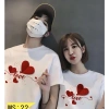 Áo Đôi Nam Nữ Cotton Mềm Mịn In Tim - Áo Phông Cặp Giá Ưu Đãi 93.600₫