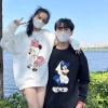 Áo Đôi Sweater Họa Tiết Hoạt Hình 2.026 Nhiều Màu 380Gsm Vải Nỉ Cao Cấp Local Brand RTOML Giá 119.999 VND 2