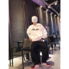 Áo đôi sweater Trụ Cột Nóc nhà đen trắng - Áo nỉ bông cặp hot trend, chỉ 146,020₫ 5