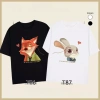 Áo đôi tay lỡ unisex Zootopia Nick và Judy cáo thỏ dễ thương giảm giá 99.800₫ 2