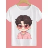 Áo Gái Trắng Cotton Unisex Ngắn Tay Hè 2.025 Cho Bé Thoáng Mát Giá 100.333 VND 3