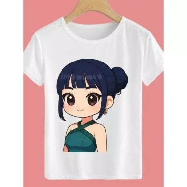 Áo Gái Trắng Cotton Unisex Ngắn Tay Hè 2.025 Cho Bé Thoáng Mát Giá 100.333 VND