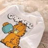 Áo Garfield Cotton Retro Hàn Quốc Summer Casual cổ tròn tay ngắn size L Giá 143.332đ 3