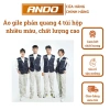 Áo ghi lê bảo hộ lao động phản quang 4 túi - Giá 70.000 VNĐ, chất liệu gile bền, an toàn cho công nhân
